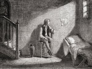 El delfín en cautiverio en 1792, grabado por Theodor Meyer-Heine